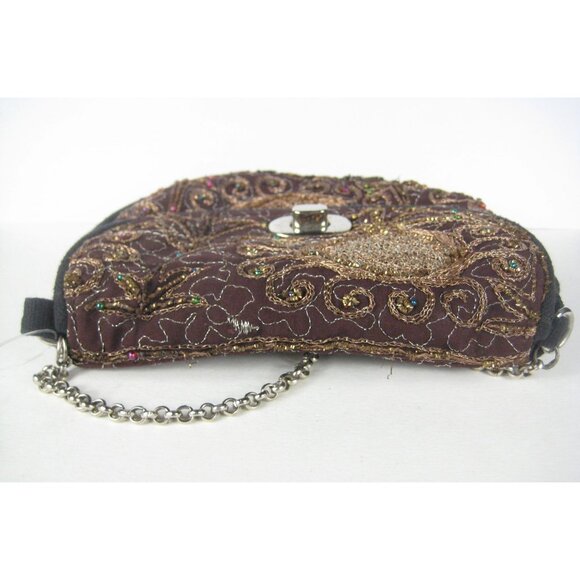 NEW World Finds Handmade Fair Trade Small Crossbody Sequin Purse Chain Strap Bag - Picture 15 of 16